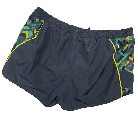 Adidas Women’s Gray Green Abstract Print Climalite Shorts Size XL Activewear - Picture 7 of 7